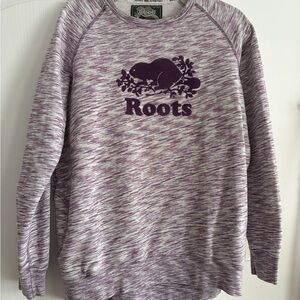Roots Purple Heathered Crewneck